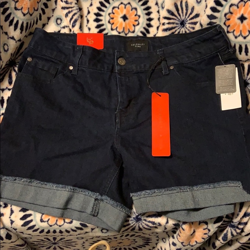 Dark blue jean shorts